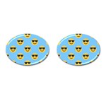 sunglasses Emoji Cufflinks (Oval)