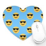 sunglasses Emoji Heart Mousepad