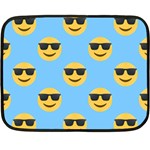 sunglasses Emoji Double Sided Fleece Blanket (Mini)