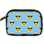 sunglasses Emoji Digital Camera Leather Case