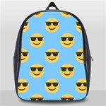 sunglasses Emoji School Bag (Large)