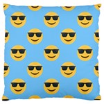 sunglasses Emoji Large Flano Cushion Case (One Side)