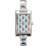 salsa flamenco Emoji Rectangle Italian Charm Watch