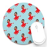 salsa flamenco Emoji Round Mousepad