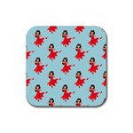 salsa flamenco Emoji Rubber Coaster (Square)