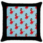 salsa flamenco Emoji Throw Pillow Case (Black)