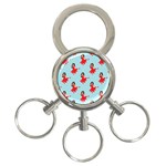 salsa flamenco Emoji 3-Ring Key Chain