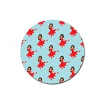 salsa flamenco Emoji Magnet 3  (Round)