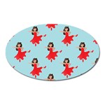 salsa flamenco Emoji Magnet (Oval)