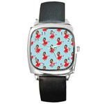 salsa flamenco Emoji Square Metal Watch