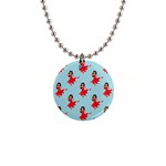 salsa flamenco Emoji 1  Button Necklace