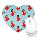 salsa flamenco Emoji Heart Mousepad