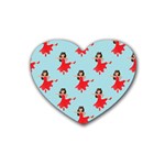 salsa flamenco Emoji Rubber Coaster (Heart)