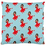 salsa flamenco Emoji Large Flano Cushion Case (One Side)