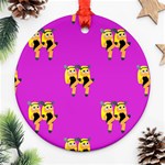 twin Emoji  Ornament (Round)