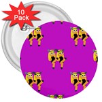 twin Emoji  3  Button (10 pack)