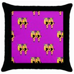 twin Emoji  Throw Pillow Case (Black)