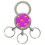 twin Emoji  3-Ring Key Chain