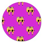 twin Emoji  Magnet 5  (Round)