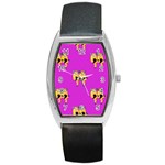 twin Emoji  Barrel Style Metal Watch