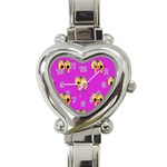 twin Emoji  Heart Italian Charm Watch