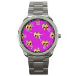 twin Emoji  Sport Metal Watch