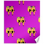 twin Emoji  Canvas 8  x 10 