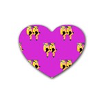 twin Emoji  Heart Coaster (4 pack)