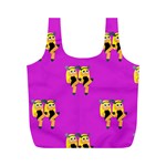 twin Emoji  Full Print Recycle Bag (M)