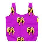 twin Emoji  Full Print Recycle Bag (L)