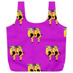 twin Emoji  Full Print Recycle Bag (XL)