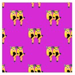 twin Emoji  Large Satin Scarf (Square)