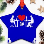 Online Dating Star Ornament (Two Sides)