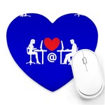 Online Dating Heart Mousepad