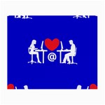 Online Dating Small Glasses Cloth (2 Sides)