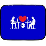 Online Dating Double Sided Fleece Blanket (Mini)