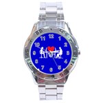 Online Dating Stainless Steel Analogue Watch