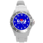 Online Dating Round Plastic Sport Watch (L)