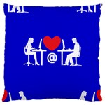 Online Dating Large Cushion Case (One Side)