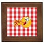 pizza Emoji  Framed Tile