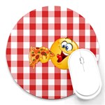 pizza Emoji  Round Mousepad