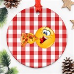 pizza Emoji  Ornament (Round)