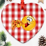 pizza Emoji  Ornament (Heart)