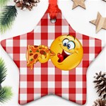 pizza Emoji  Ornament (Star)