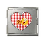 pizza Emoji  Mega Link Heart Italian Charm (18mm)