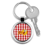 pizza Emoji  Key Chain (Round)