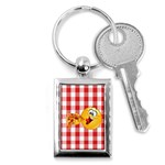 pizza Emoji  Key Chain (Rectangle)