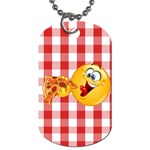 pizza Emoji  Dog Tag (One Side)