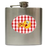 pizza Emoji  Hip Flask (6 oz)