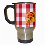 pizza Emoji  Travel Mug (White)